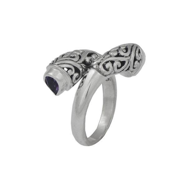 [BAAR-1129-1-6,54-52] Bague Argent 925 & Améthyste [1129]