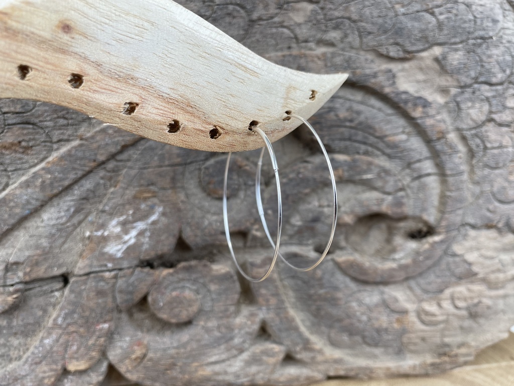 [BOAR-0716-0] Boucles d'Oreilles Créole Argent 925 [0716]