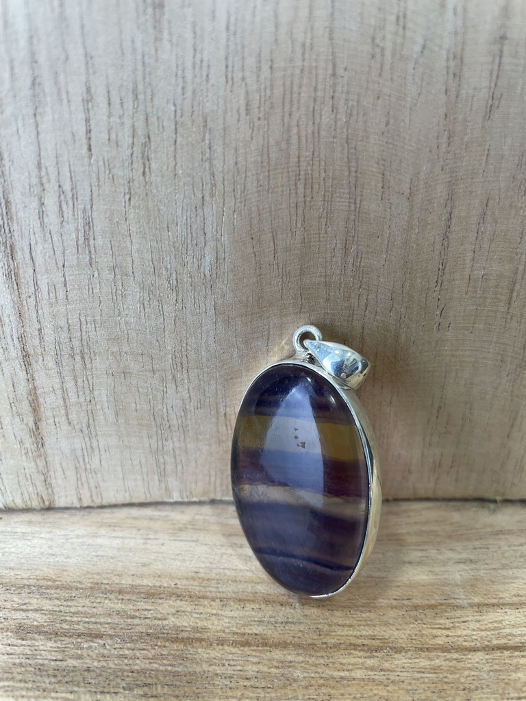 [PEAR-0330-1-13,4-4,8] Pendentif Argent 925 & Fluorite