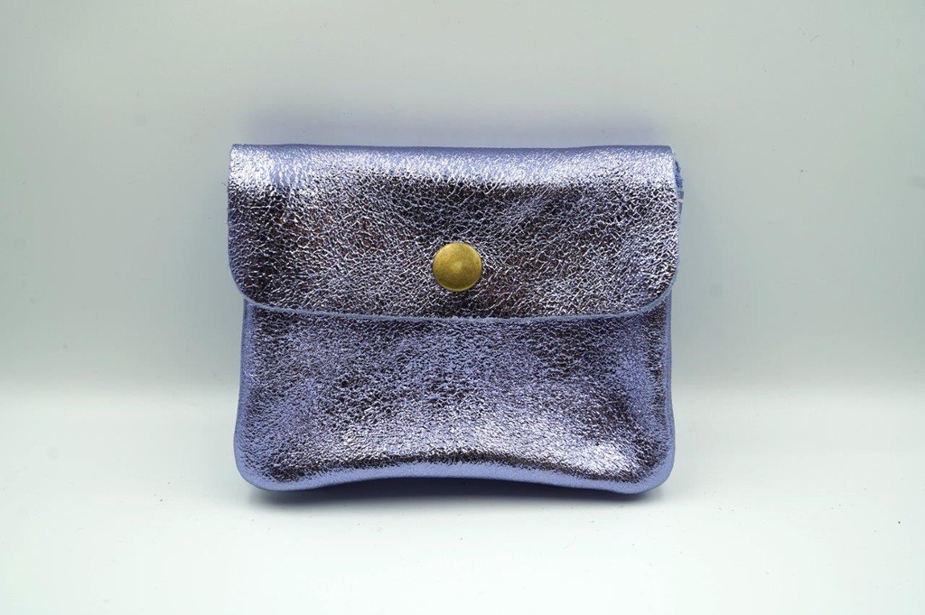 [CRAZY-2554-LILAS] Portefeuille Cuir métalisé Lilas [Portefeuille]