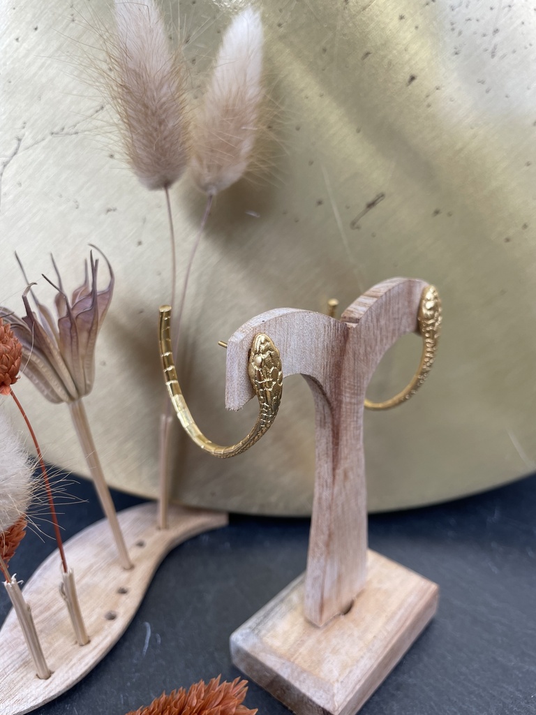 [TCS-IFE649] Boucles d'oreilles Plaquée Or - The Craft Shop