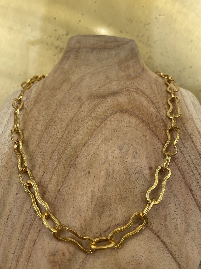 [TCS-RGN013] Collier Plaqué Or