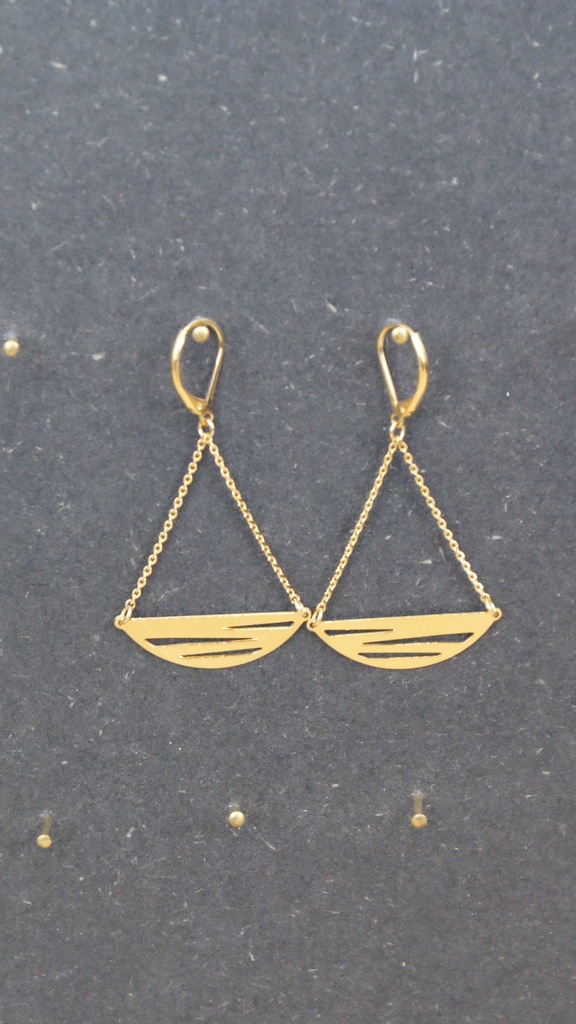 [BLAISE-P.01.4.1] Boucles d'oreilles 'Nouvelle Vague'