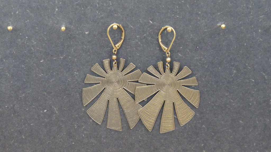 [BLAISE-P.01.4.4] Boucles d'oreilles 'Nouvelle Vague'