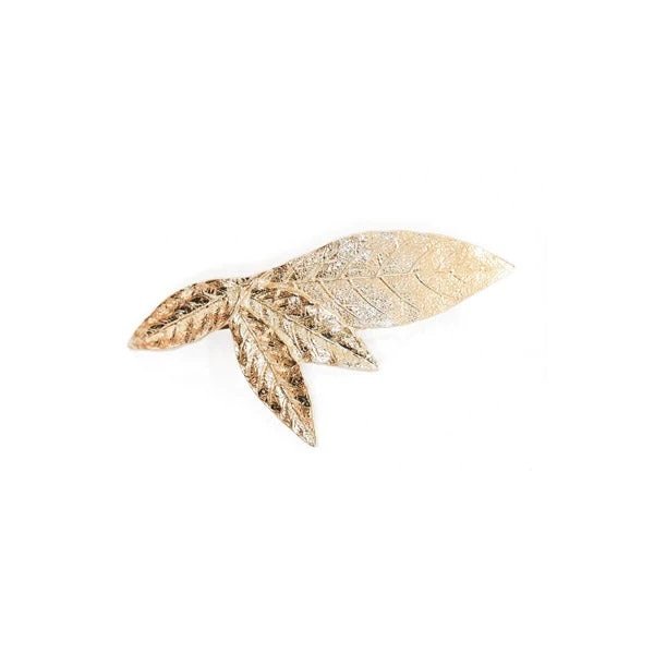 [LA2L-BAR-CL-0157] Petite Barrette 'Cléo' Laiton doré à l'or fin 24 carats