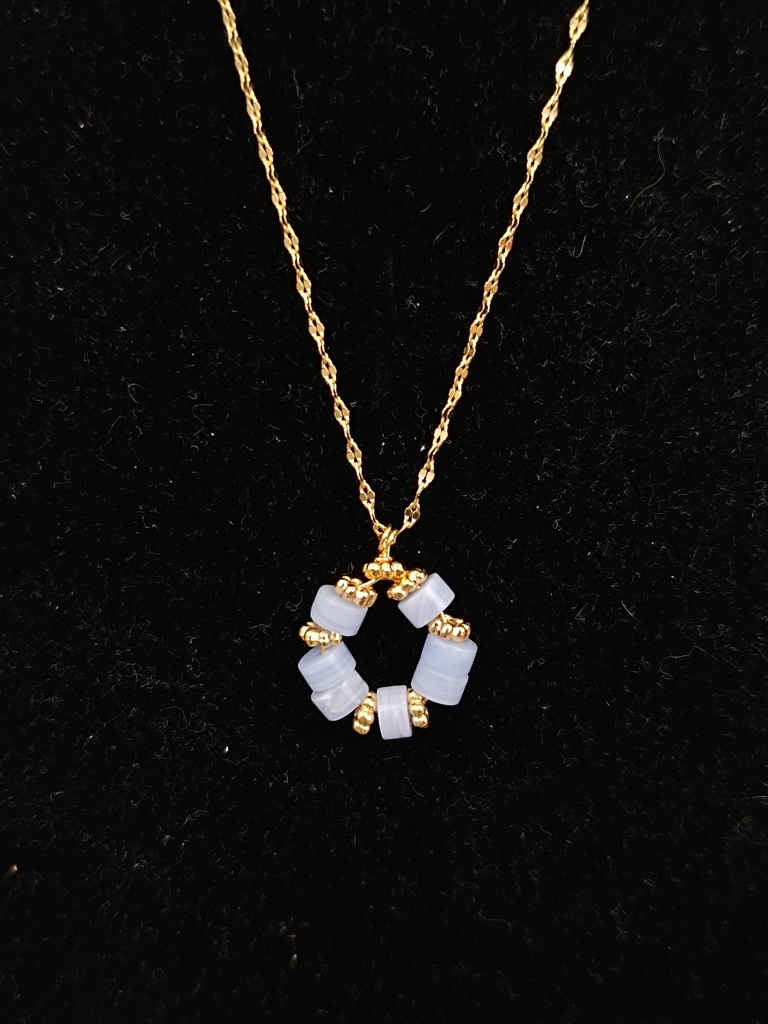 [JAL-0001] Collier 'Arena' Calcedoine - Jalan Joe