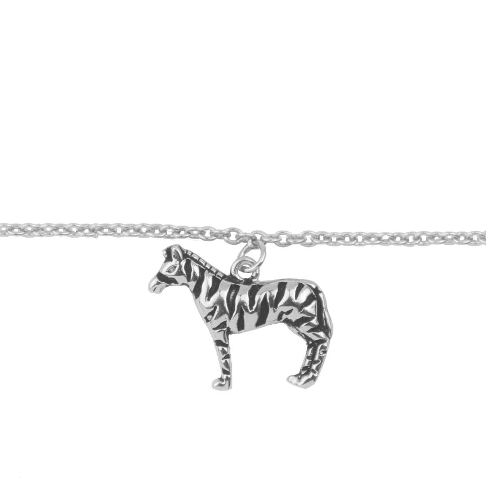 [ATLITW-SVB-ZBR-S] Bracelet 'Souvenir' Zebra plaqué argent