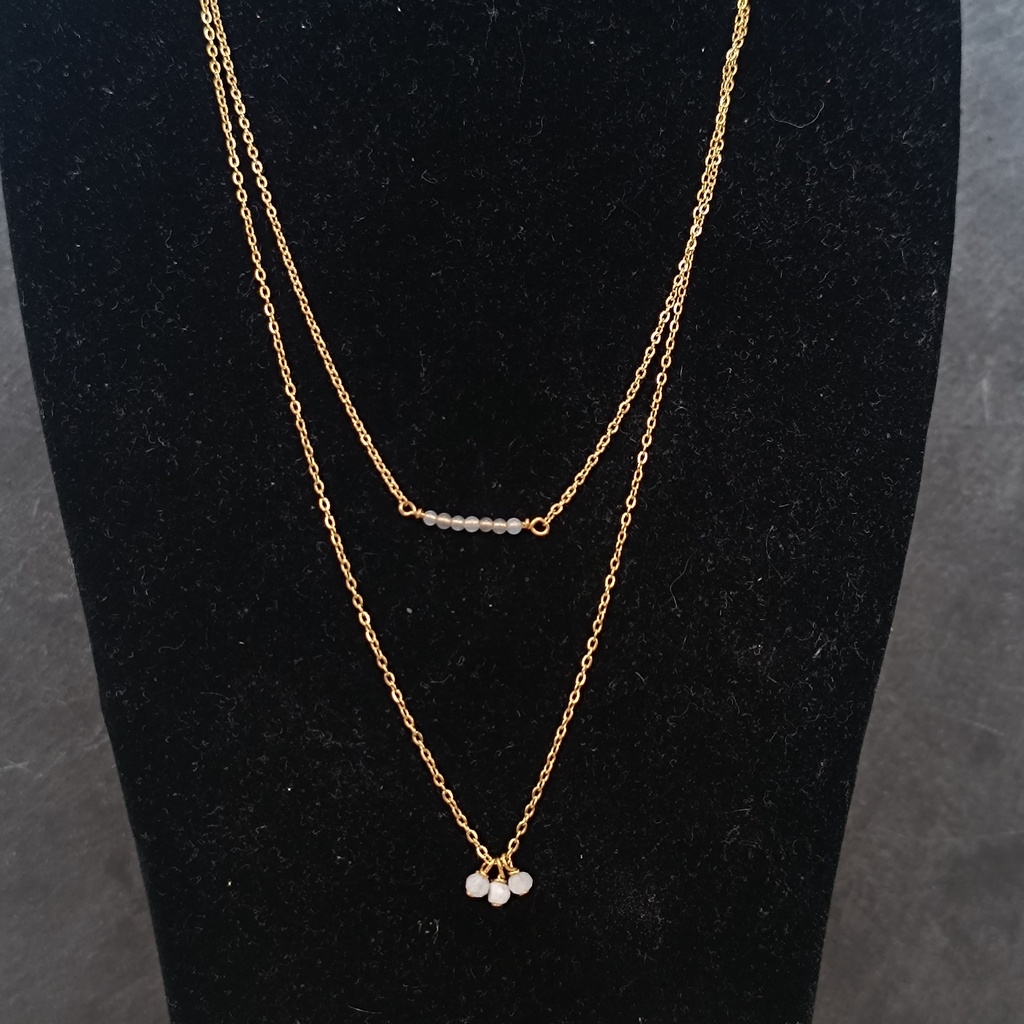 [GAR-0011-820036COSIEF-0] Collier double tour 'Sienna'