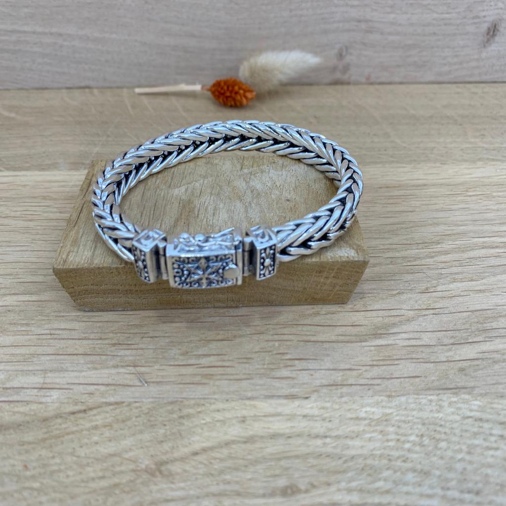 Bracelet Serpent Fin En Plaqué Argent - Unisexe Homme/femme - Neuf Avec étiquettes