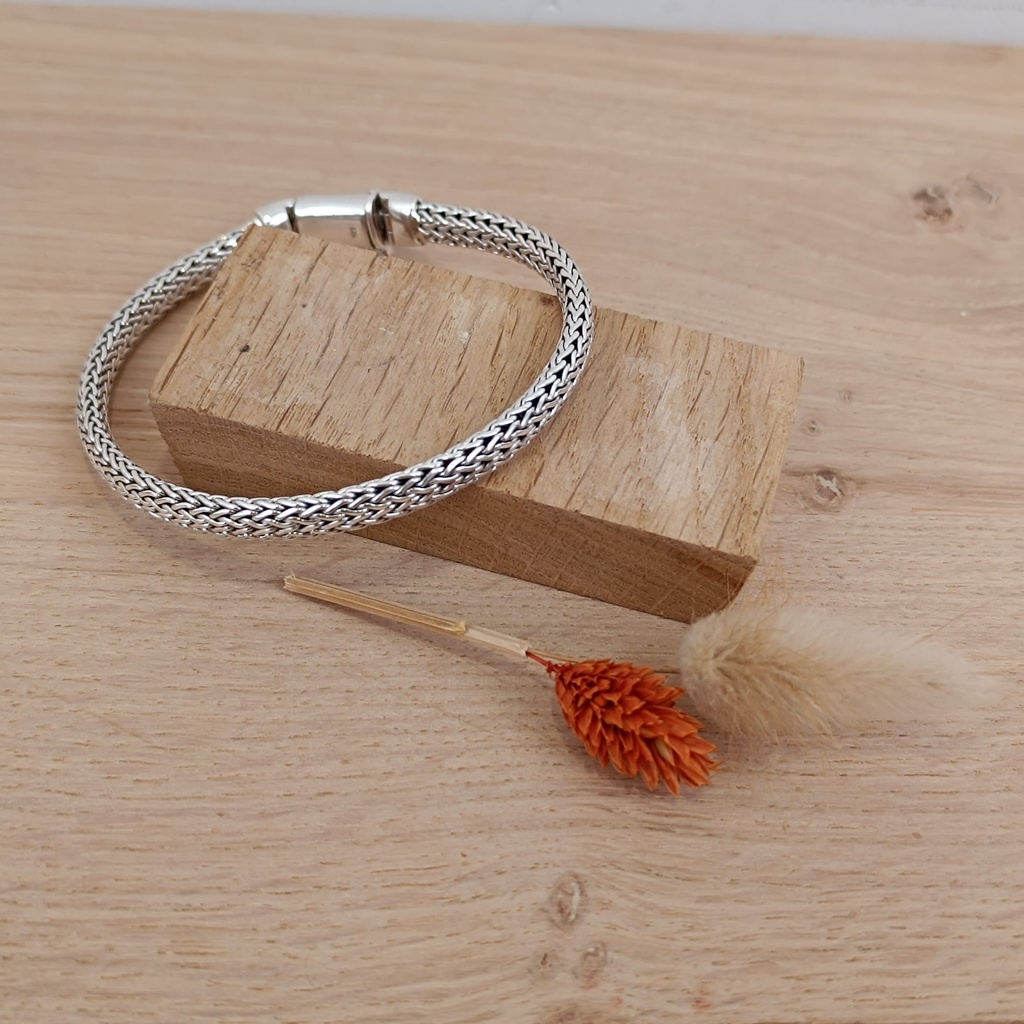 [BRAR-0297] Bracelet Snake Argent 925 [0297]