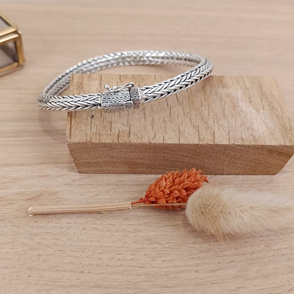 [BRAR-0301] Bracelet Snake Argent 925 [0301]