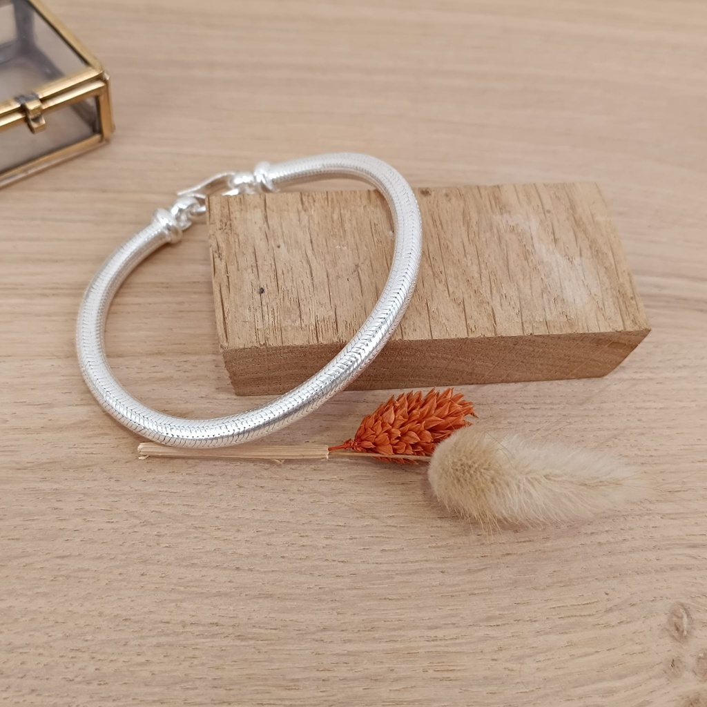[BRAR-0303] Bracelet Snake Argent 925 [0303]