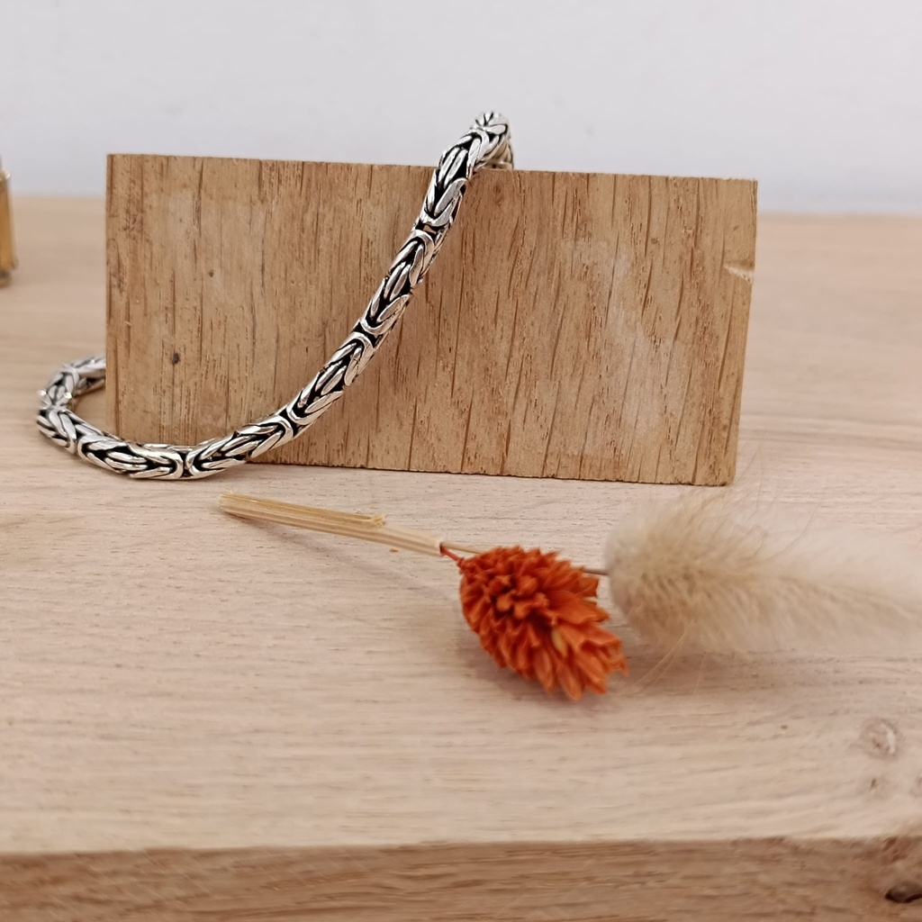 [BRAR-0305] Bracelet Snake Argent 925 [0305]