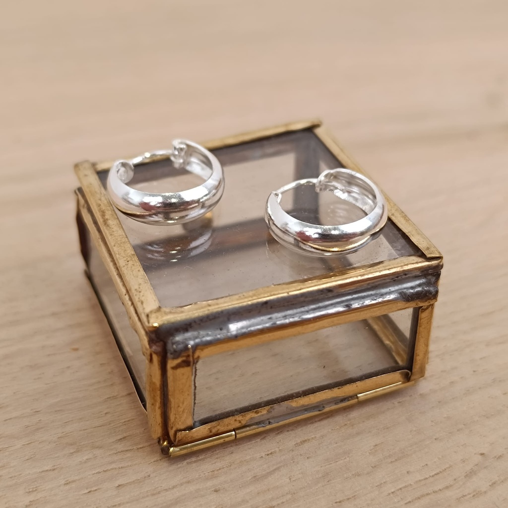 [BOAR-0794] Boucles d'Oreilles Créoles Argent 925 [0794]