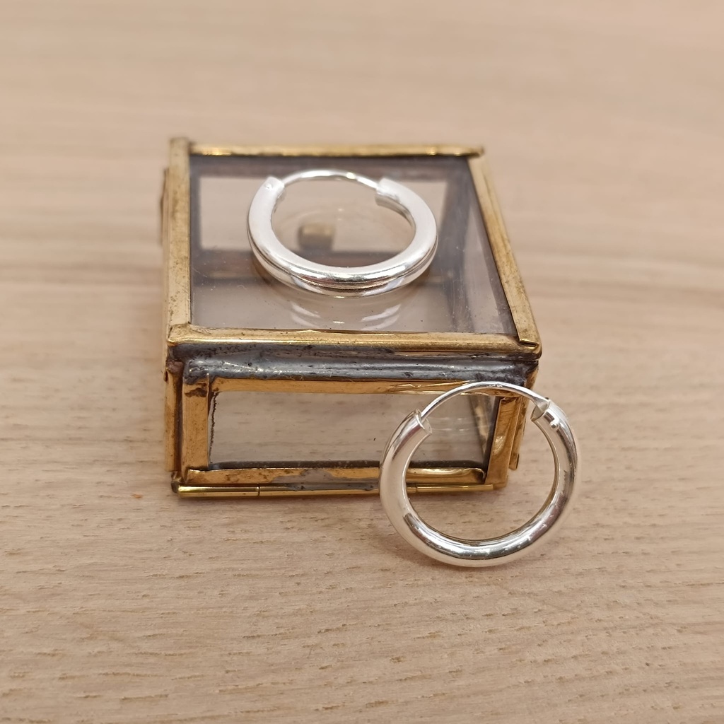 [BOAR-0796] Boucles d'Oreilles Créoles Argent 925 [0796]
