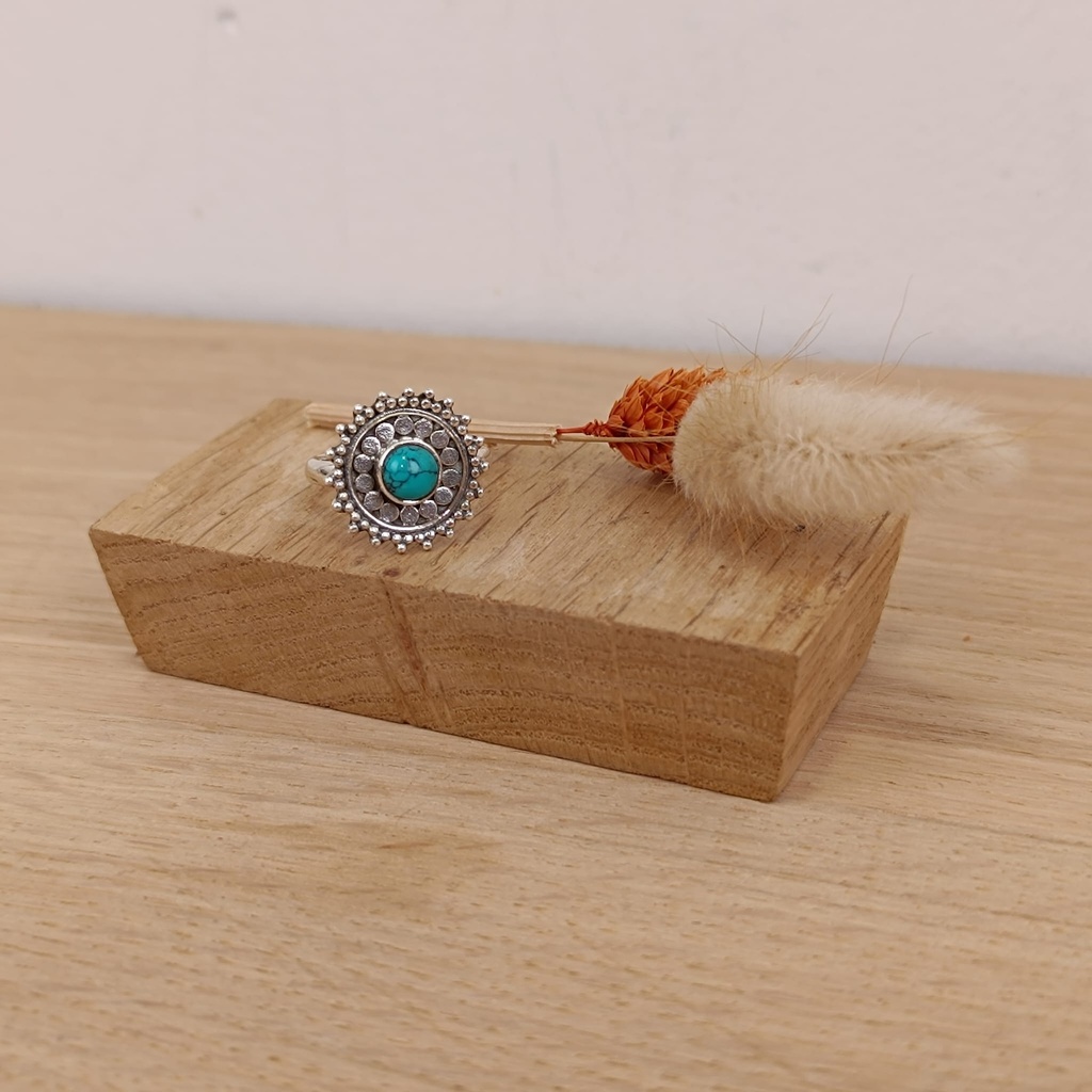 [BAAR-1511-55] Bague Argent 925 & Turquoise [1511]