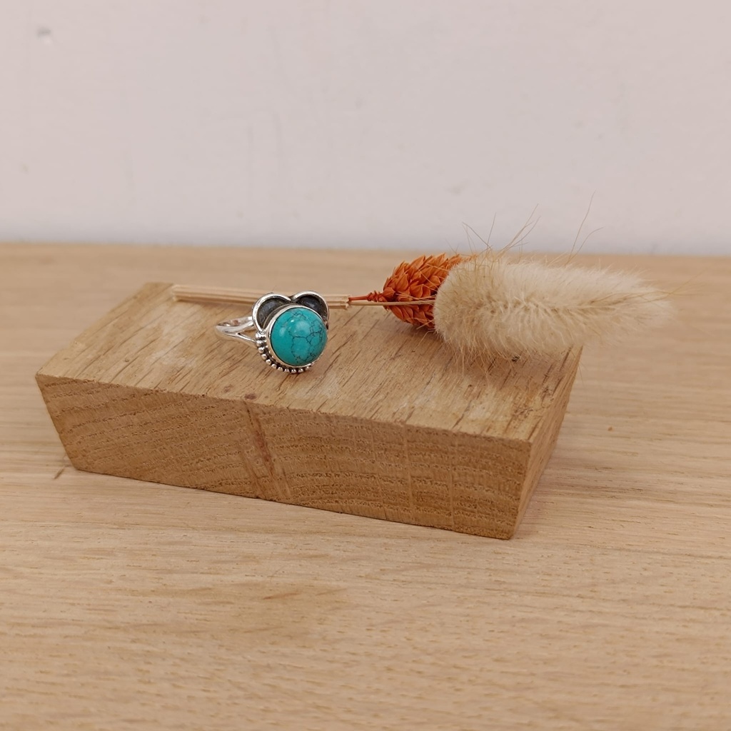 [BAAR-1514-52] Bague Argent 925 & Turquoise [1514]