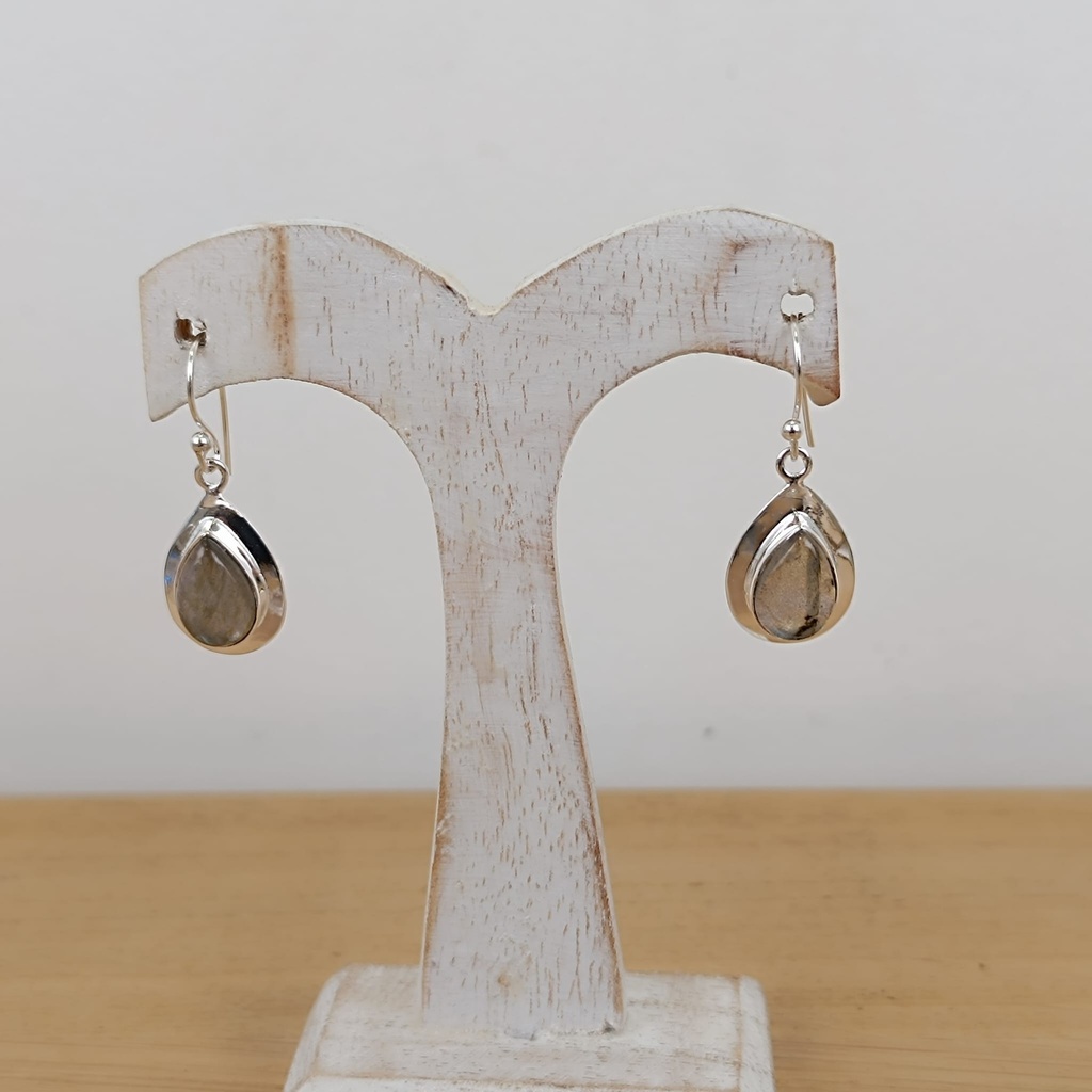 [BOAR-0860] Boucles d'Oreilles Argent 925 & Labradorite [0860]