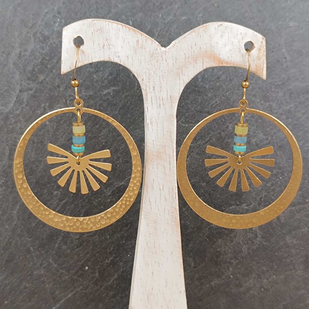 [LILI-0179] Boucles d'oreilles en laiton [0179]