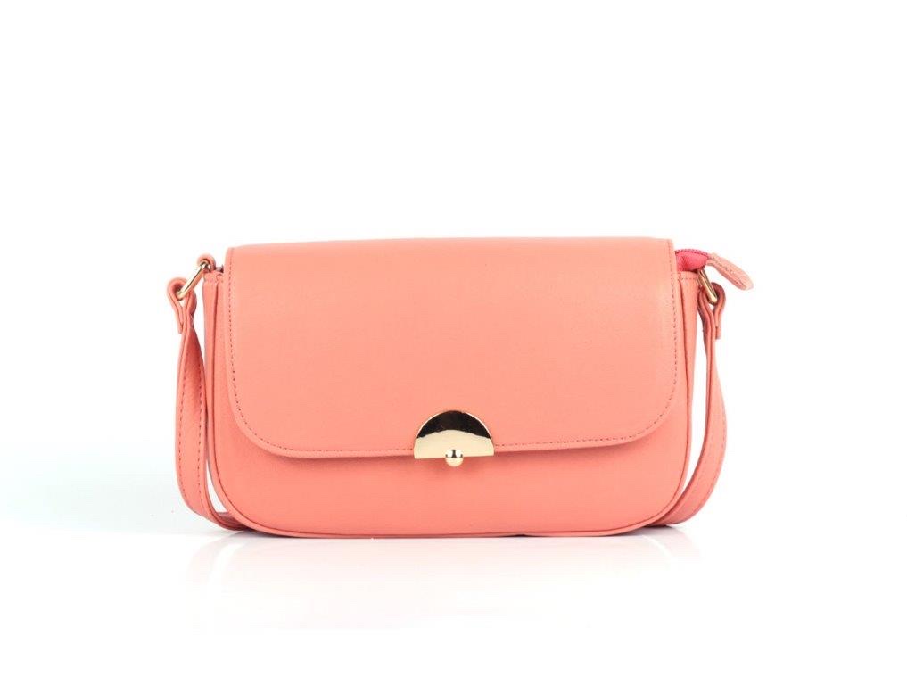 [CRAZY-7080-PNK] Sac à Main Cuir Rose - Crazy Lou
