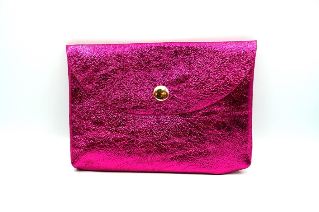 [CRAZY-3004-FUS] Pochette Cuir Fushia