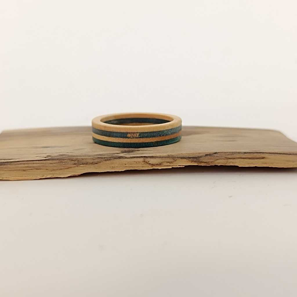 [7PLI-0071] Bague en Skateboard Recyclé - 7Plis