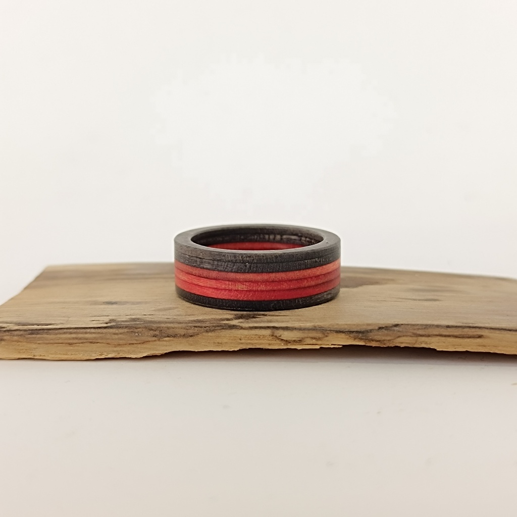 [7PLI-0084] Bague en Skateboard Recyclé - 7Plis