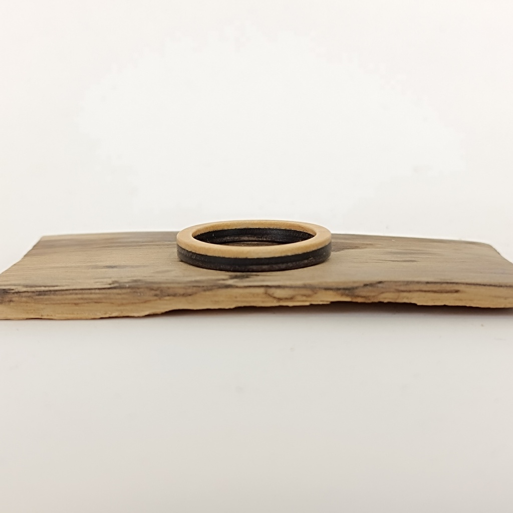 [7PLI-0094] Bague en Skateboard Recyclé - 7Plis