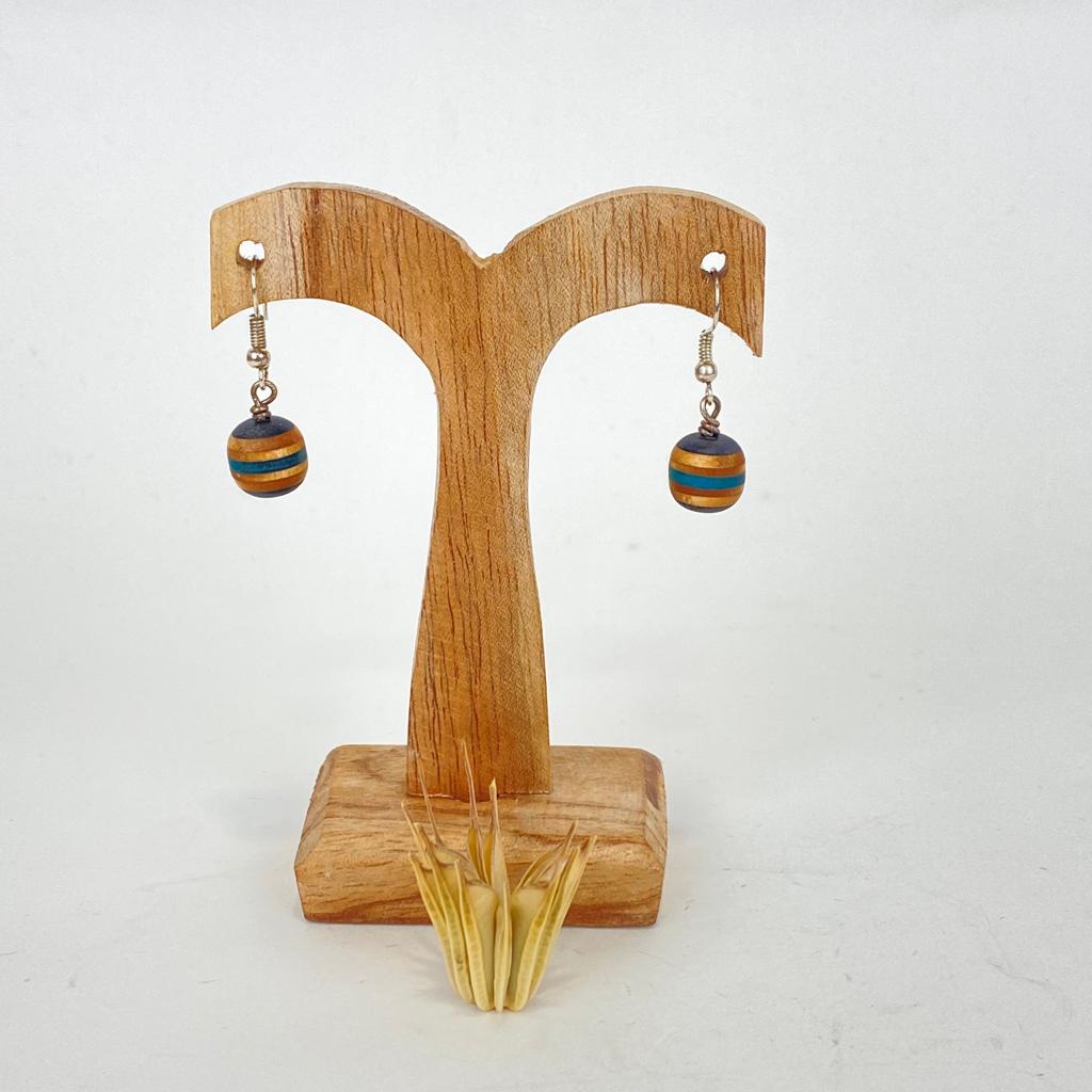 [7PLI-0112] Boucles D'Oreilles en Skateboard Recyclé - 7Plis