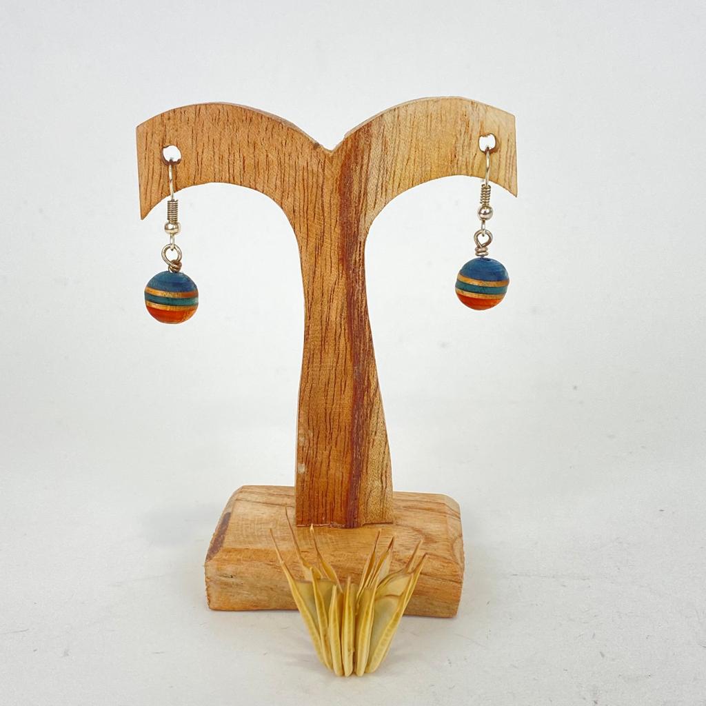 [7PLI-0115] Boucles D'Oreilles en Skateboard Recyclé [0115]