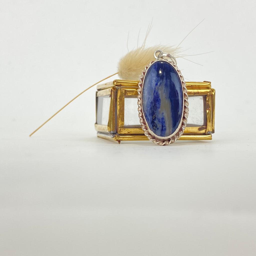 [PEAR-0424] Pendentif Argent 925 & Sodalite [0424]