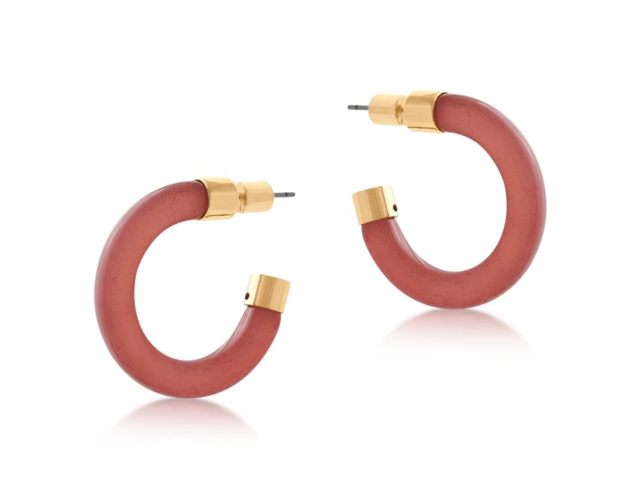 [BML-2365-8] Boucles d'oreilles roses 'Isabella'