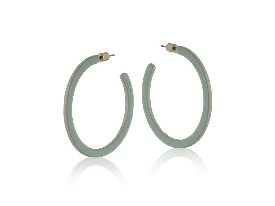 [BML-2495-7] Boucles d'oreilles vertes 'Sandra'