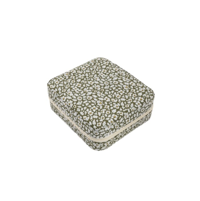 [BOND-4291/AW23] Boite à bijoux 'liberty feather' rectangulaire verte