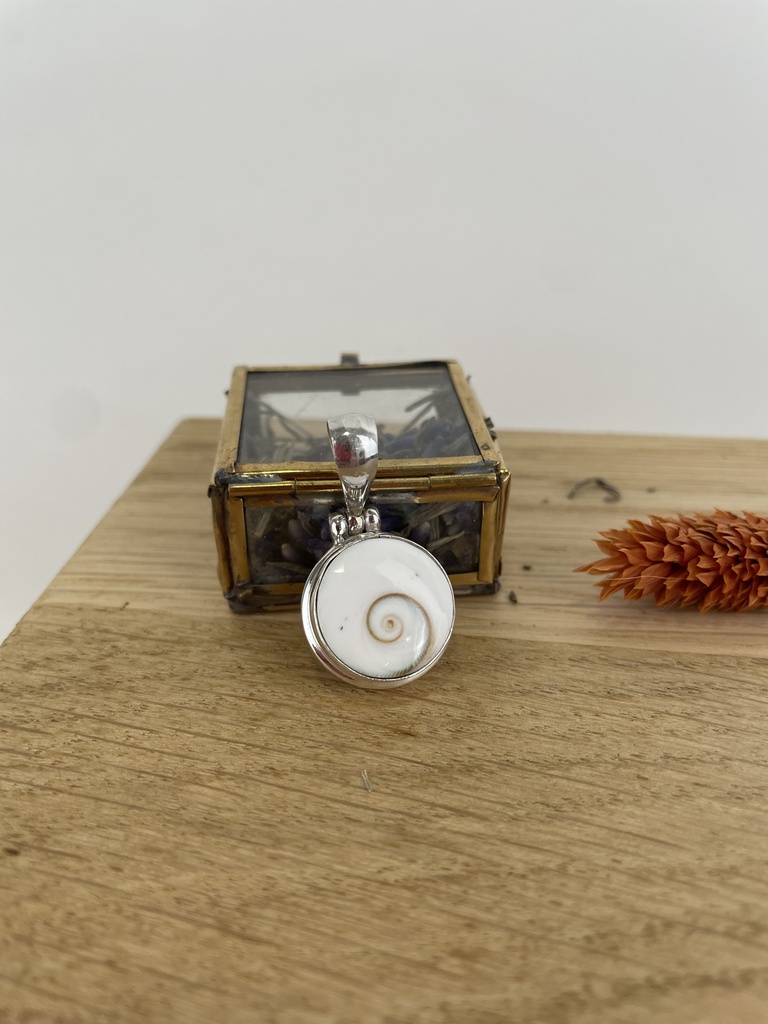 [PEAR-0488] Pendentif Argent 925 & Œil de Sainte-Lucie [0488]