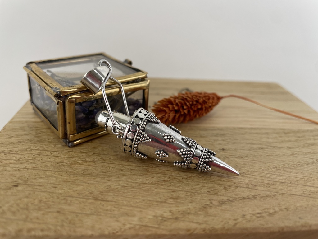 [PEAR-0491] Pendentif Argent 925 & Améthyste [0491]