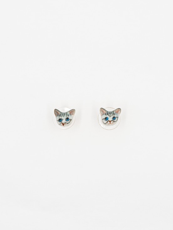 [NACH-BO-J163] Puces d'Oreilles Chat Tabby
