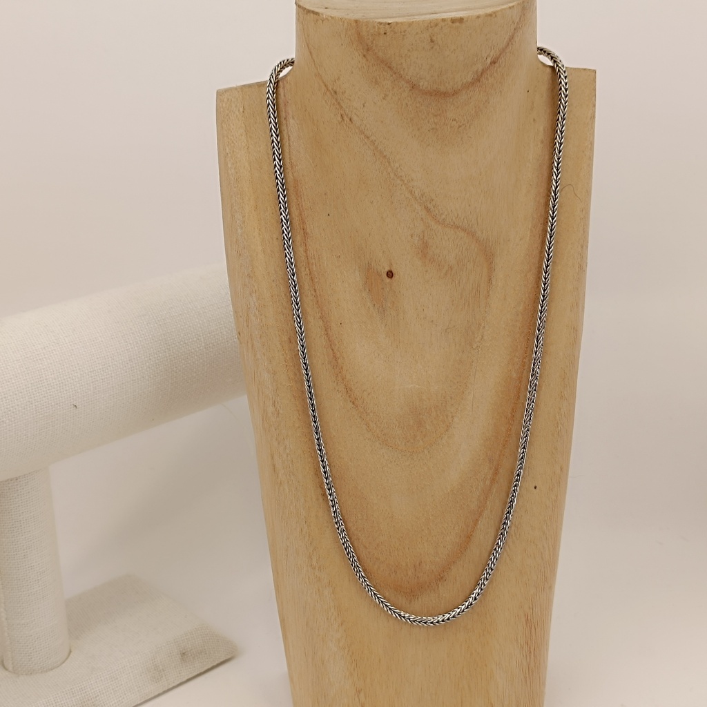 [CHAR-0156-50] Chaîne Argent 925 Snake 2,5 mm (M) 50 cm [0156]