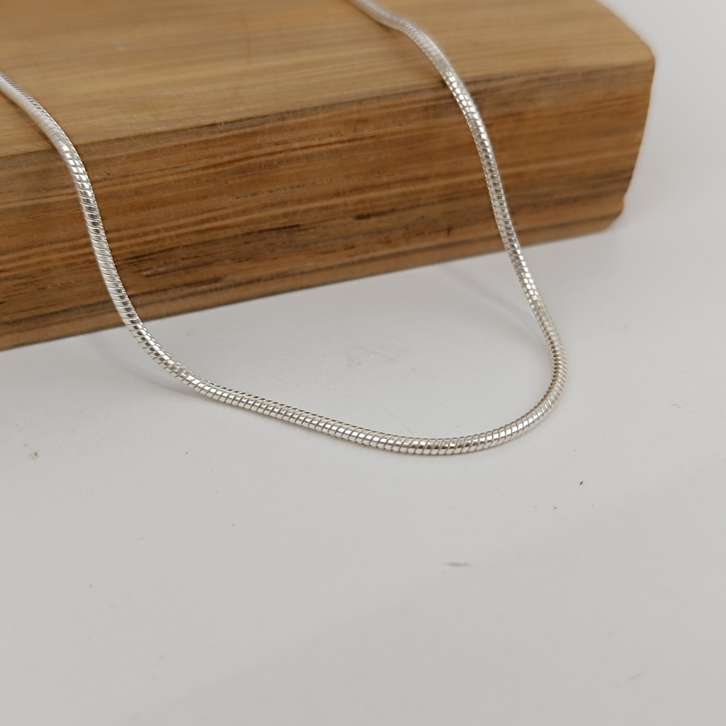 [CHAR-0159-38] Chaîne Argent 925 Snake 1,5 mm (S) 38 cm [0159]