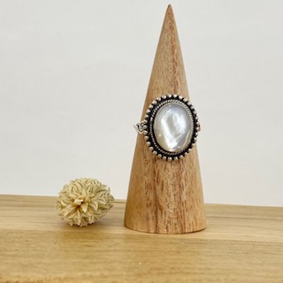 [BAAR-1818-58] Bague Argent 925 & Nacre [1818]