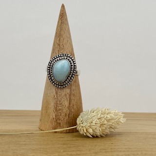 [BAAR-1813-55] Bague Argent 925 & Larimar [1813]