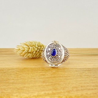 [BAAR-1829-53] Bague Argent 925 & Topaze Bleue [2019]