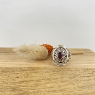 [BAAR-1897-60] Bague Argent 925 & Grenat [1897]