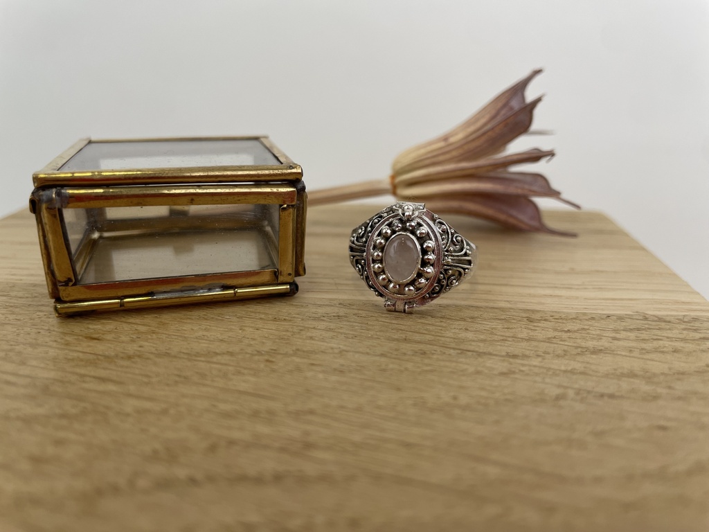 [BAAR-2015-60] Bague Argent 925 & Quartz Rose [2015]