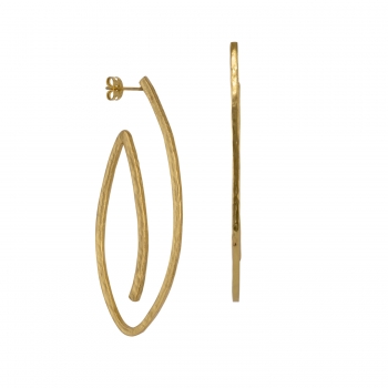 [TCS-IFE310C] Boucles d'oreilles Laiton Plaqué Or - The Craft Shop