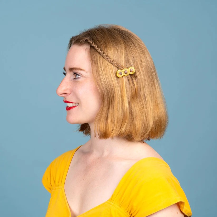 [COU-BARRETTETOURNESOL] Barrette Tournesol - Coucou Suzette