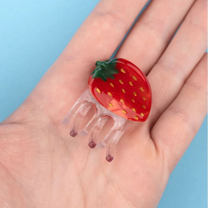 [COU-MINIPINCEFRAISE] Mini pince à 
cheveux Fraise - Coucou Suzette