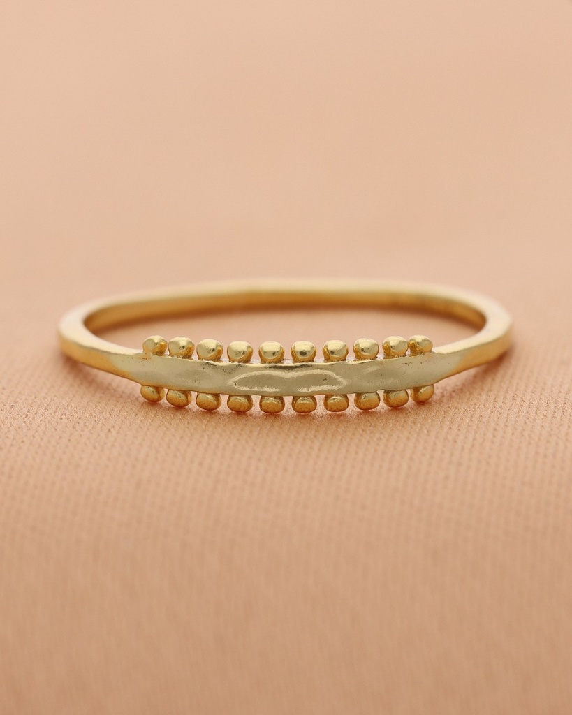 [MUJA-4545-GB-056] Bague Bérénice Argent Plaqué Or - Muja Juma