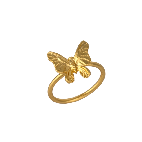 [TCS-IFR727] Bague Papillon Plaqué Or - The CraftShop