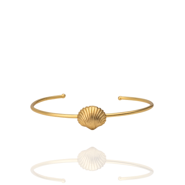 [TCS-IFA611A] Bracelet Coquillage Plaqué Or - The CraftShop